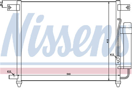 AVEO КОНДЕНСАТОР КОНДИЦ (NISSENS) (NRF) (GERI) (см.каталог) 04-08 94641 CVAVE04-930