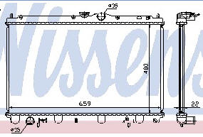CARISMA РАДИАТОР ОХЛАЖДЕН MT 1.6 1.8 (NISSENS) (AVA) (см.каталог) 95-04 62857A MBCAR95-915