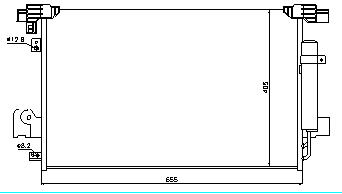 LANCER {Outlander/C-Crosser/4007 07-} КОНДЕНСАТОР КОНДИЦ (NISSENS) (см.каталог) 07- 940029 MBLAN07-930