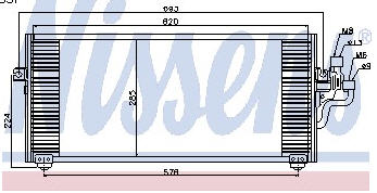LANCER {COLT} КОНДЕНСАТОР КОНДИЦ (NISSENS) (NRF) (GERI) (см.каталог) 96-02 94357 MBLAN96-930