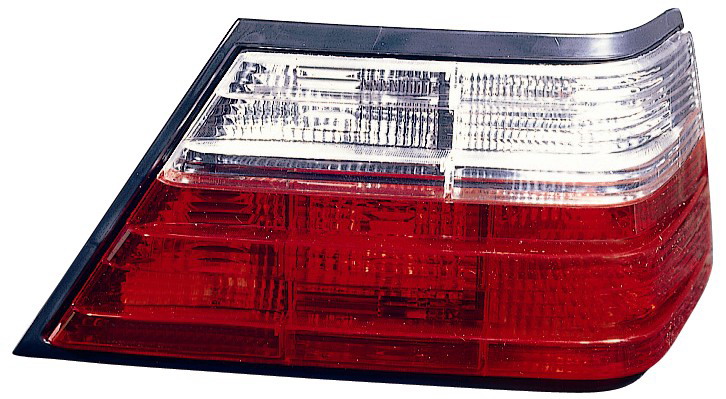 W124 ФОНАРЬ ЗАДН ВНЕШН ПРАВ ТЮНИНГ ПРОЗРАЧ ХРУСТАЛ КРАСН-БЕЛ 83-94  MD12483-742RW-R