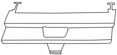 W124 РЕШЕТКА БАМПЕРА ПЕРЕДН С ОТВ П/КОНДИЦ 90-94 1248800105 MD12490-190