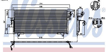 P11 {735x331} КОНДЕНСАТОР КОНДИЦ (NISSENS) (AVA) (см.каталог) 97-99 94299 NNP1197-930