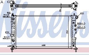 VECTRA РАДИАТОР ОХЛАЖДЕН (NISSENS) (NRF) (GERI) (см.каталог) 96- 1300159/1300160/52464524/52464543/52464573 OPVCA96-913